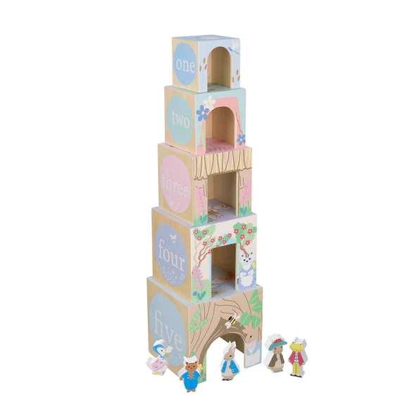 Peter Rabbit Wooden Stacking Cube