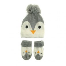 Penguin Hat & Mittens 12-24 Months