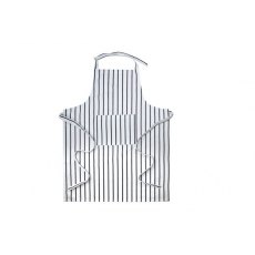 Cotton Stripe Apron White