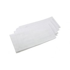 Set Of 4 White Cotton Napkins