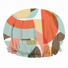 Retro Print Shower Cap