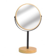 Large Matte & Wood Pencil Mirror