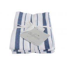 Belgravia Basket Weave Tea Towels S/2 Blue