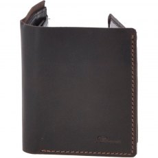 Ashwood Kingsbury Leather Oily Hunter Bill Fold Card And Identification Wallet - Brown / Tan
