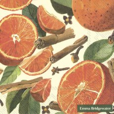 Emma Bridgewater Napkins Spiced Oranges Cream