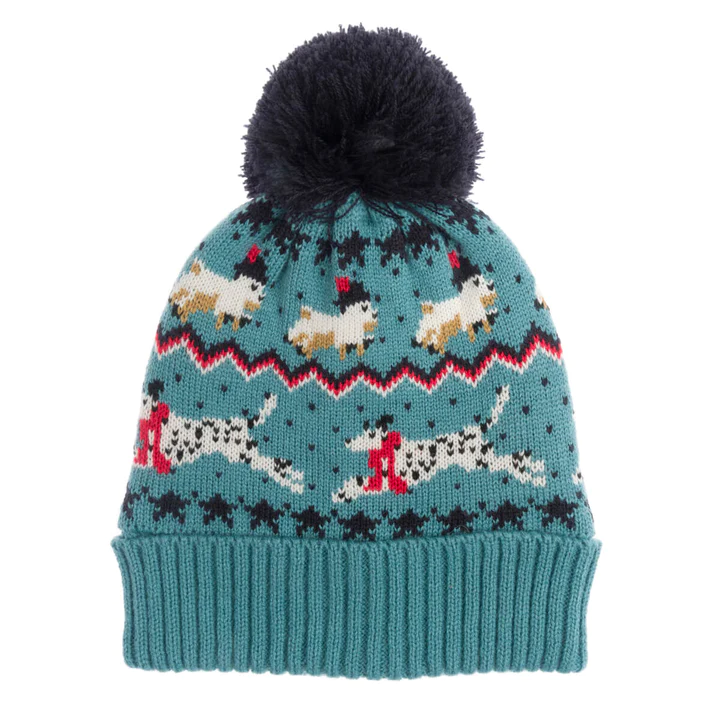 Sophie Allport Running Dogs Childrens Knitted Hat