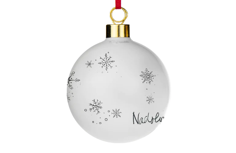 Welsh Connection Nadolig Llawen Snowflake Bauble