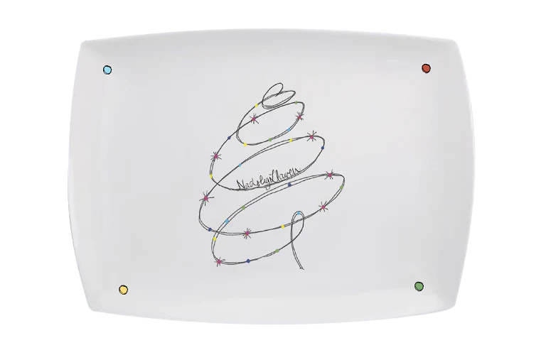 Welsh Connection Cofrodd Tree Rectangle Platter