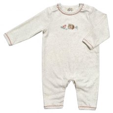 Albetta Embroidered Baby Hare Marl Babygro