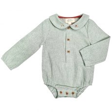 Albetta Green Gingham Woodland Babyvest 6-12months