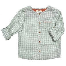 Albetta Green Gingham Long Sleeve Shirt 1-2yrs