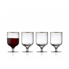 Lyngby Glass Wine Glass Palermo Gold 30cl 4 Piece