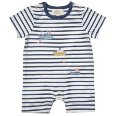 Albetta Embroidered Boats Babyvest