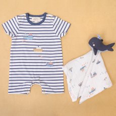 Albetta Embroidered Boats Babyvest