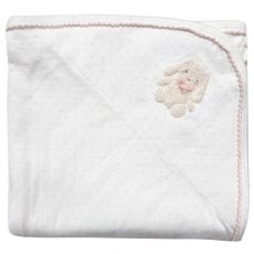 Albetta Applique Lullaby Bunny Polka Dots Blanket