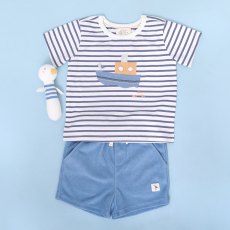 Albetta Boat Applique Short Set 6-12months