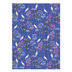 Sara Miller Crane Garden Indigo Flat Wrapping Paper