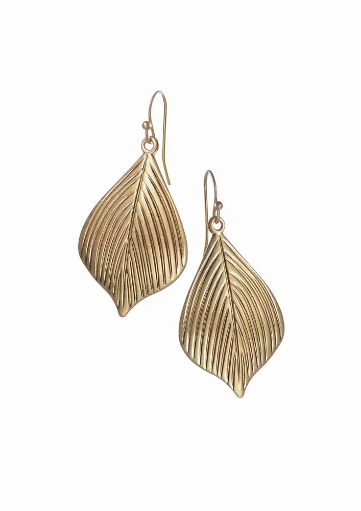 Hot Tomato Deco Shape Shift Flame/Leaf Earrings