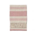 Simply Organic Stripe Throw Blush