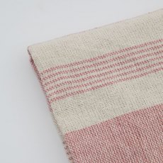 Simply Organic Stripe Throw Blush