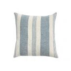 Simply Organic Stripe Cushion Blue