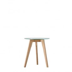 BLAIR Round Side Table Oak