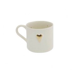 Shaker Gold Heart Mug
