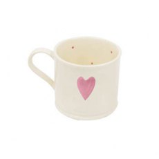 Shaker Pale Pink Heart Mug