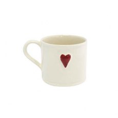 Shaker Red Heart Mug
