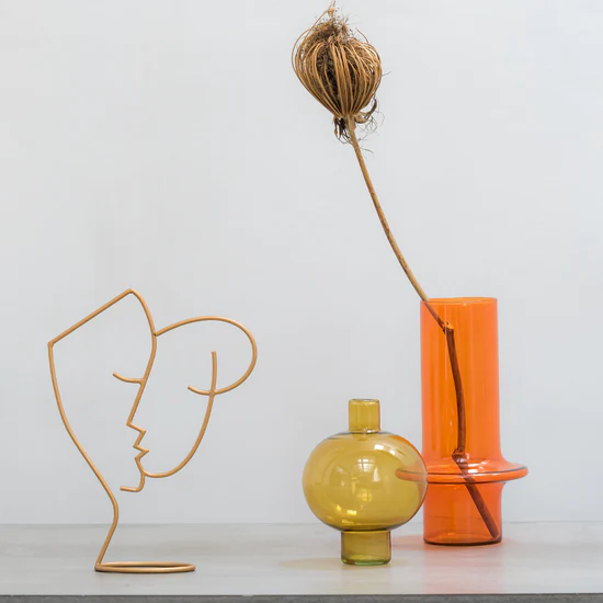 Urban Nature Culture Vase Recycled Glass Paprika