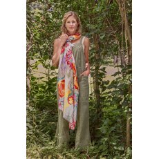 Powder Springtime Wildflowers Print Scarf