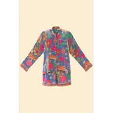 Powder Floral Tiger Face Supersoft Summer Pyjamas