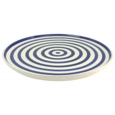 Cobalt Swirl Round Serving Platter