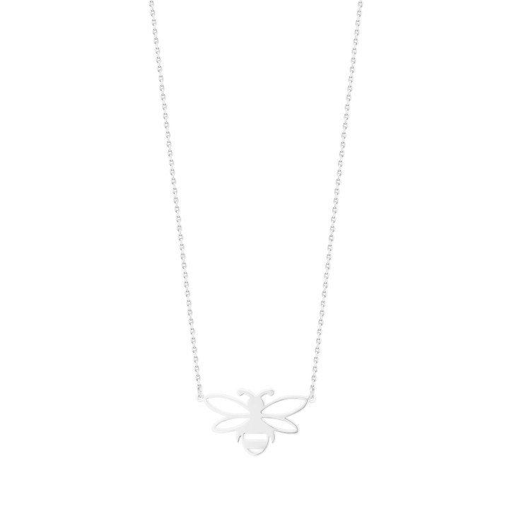 Tipperary Crystal Bee Silver Stencil Pendant