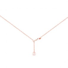 Tipperary Crystal Bee Rose Gold Stencil Pendant