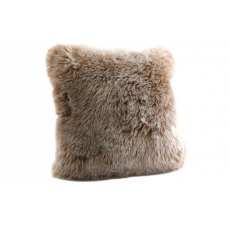 Faux Cream Fur Cushion - Large