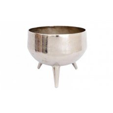 Silver Footed Planter Bowl Large