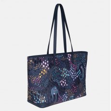 Sara Miller Midnight Leopard Large Tote