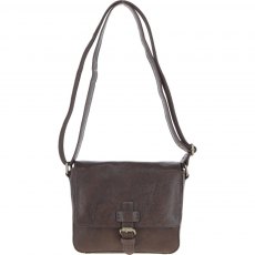 Ashwood Dom Leather Body Bag - Brown