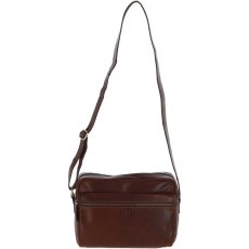 Ashwood Leather Cross Body Handbag - Chestnut Tan Large