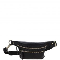 Ashwood Leather Bum Bag Black