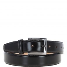 Ashwood Mens Leather Chino Belt - Black
