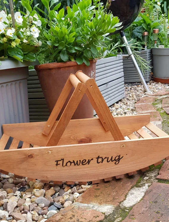 Fallen Fruits Wooden Flower Trug