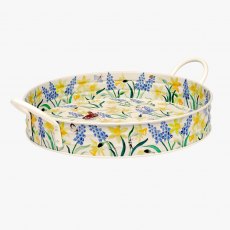 Emma Bridgewater Little Daffodils Large Handled Tin Tray