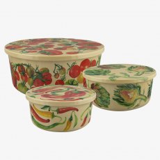 Emma Bridgewater Vegetable Garden Set of 3 Rice Husk Storage Tubs