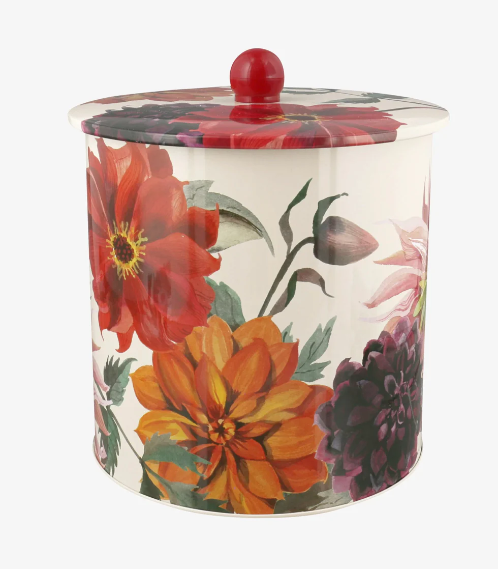 Emma Bridgewater Dahlias Biscuit Barrel