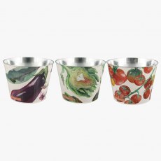 Emma Bridgewater Vegetable Garden Set of 3 Round Plant Pots