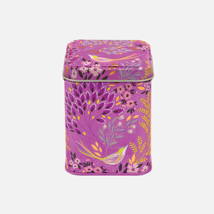 Sara Miller Haveli Mauve Songbird Mini Rectangular Tin
