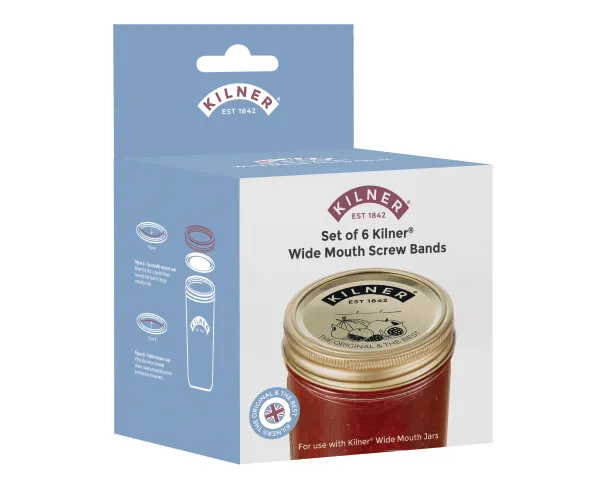 Kilner Set of 6 Wide Mouth Screw Bands