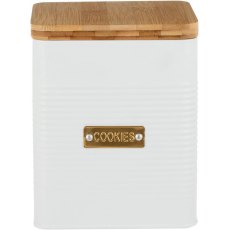 Typhoon Otto Square White Cookie Storage Tin